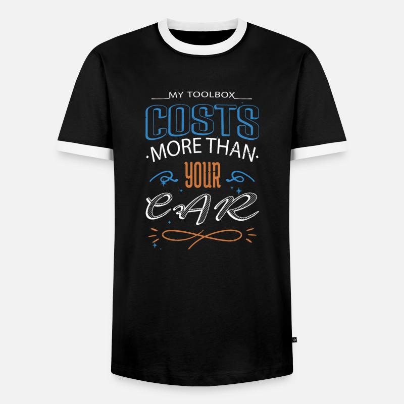 jokes baseballtshirt gift idea - Men's Ringer Shirt - black/white