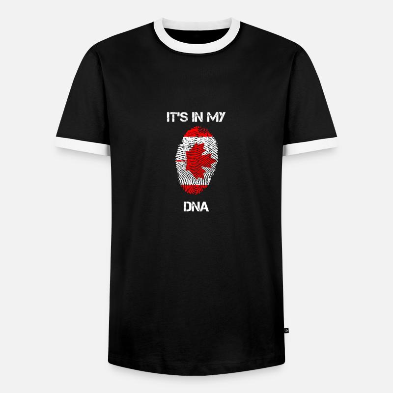 DNA Canada Canada - Men's Ringer Shirt - black/white