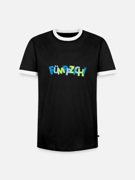50 Fuempfzich - 3c - Men's Ringer Shirt - black/white