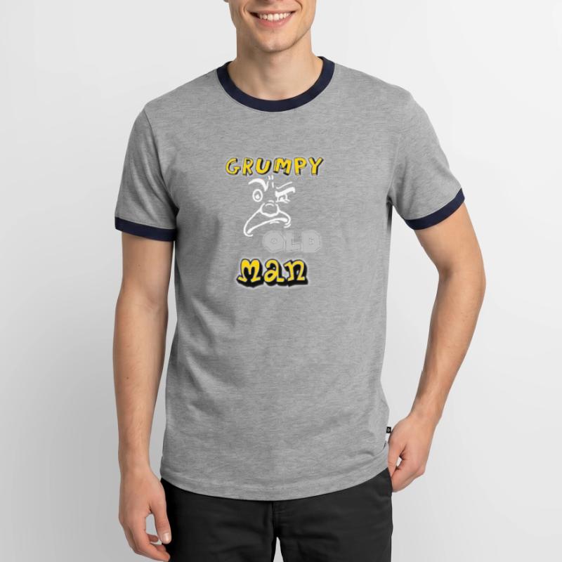 grumpy old man Men's Ringer Shirt