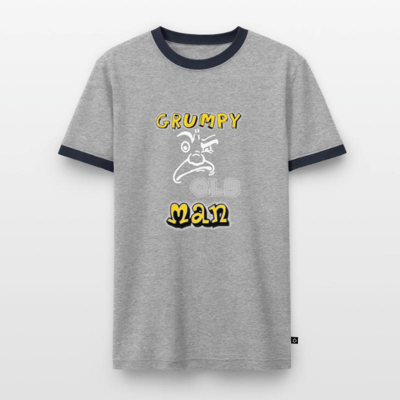 grumpy old man Men's Ringer Shirt