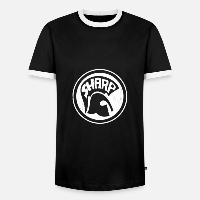 SHARP - SHARP - Men's Ringer Shirt - black/white