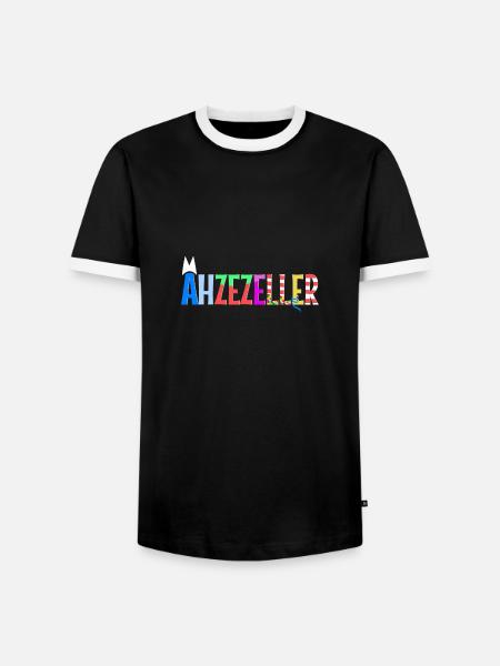 Ähzezeller - Männer Kontrast-T-Shirt - Schwarz/Weiß