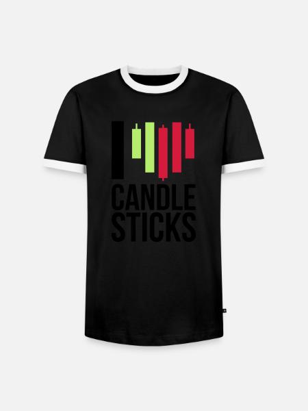 trading - Men's Ringer Shirt - black/white