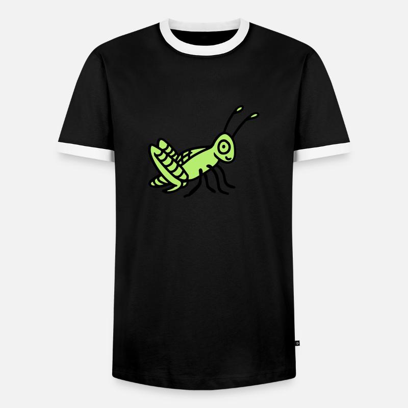 Grasshopper - Men's Ringer Shirt - black/white