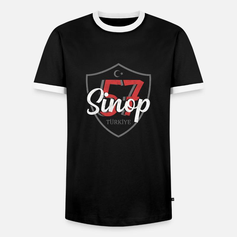 Sinop - Men's Ringer Shirt - black/white