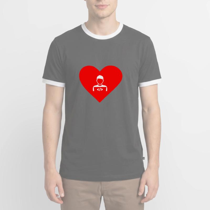 In love with Software Developer, Software Developer Men's Ringer Shirt