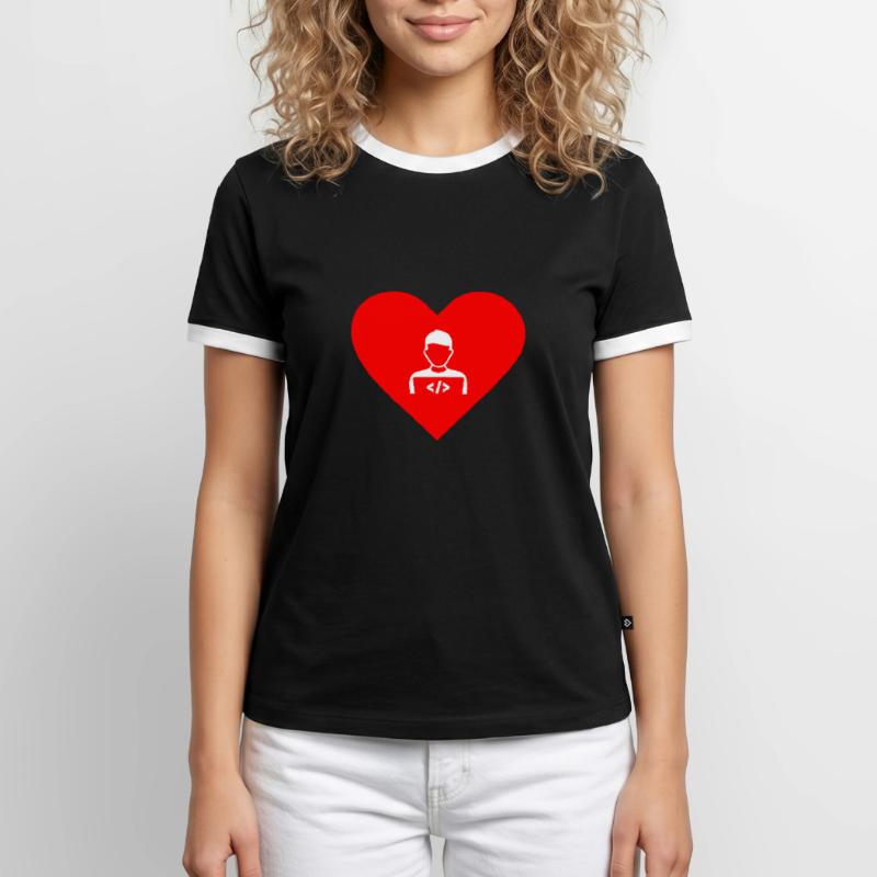 In love with Software Developer, Software Developer Men's Ringer Shirt