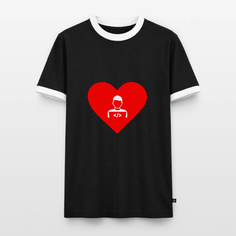 In love with Software Developer, Software Developer Men's Ringer Shirt