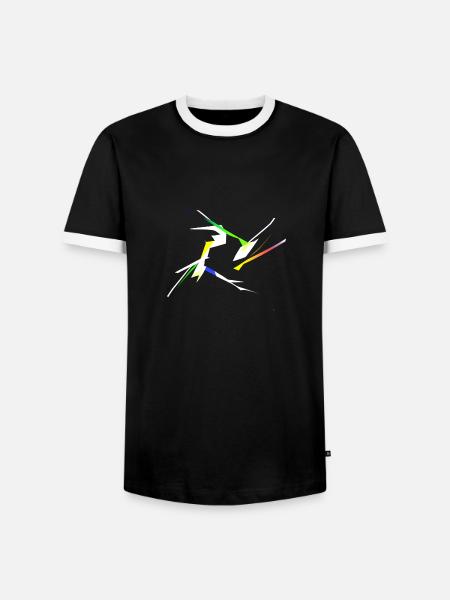 Modern Art - Männer Kontrast-T-Shirt - Schwarz/Weiß