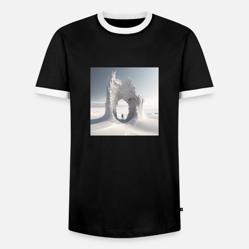 Desert breakthrough - Men's Ringer Shirt - black/white