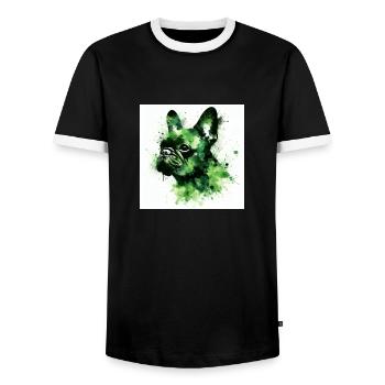 Amour d’intimidation - T-shirt contrasté Homme - noir/blanc - Devant - AI Model Female 172 light (172cm) & AI Model Male 178 light (178cm)