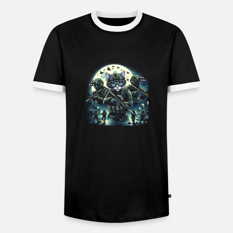 Special Purr-ations - Men's Ringer Shirt - black/white