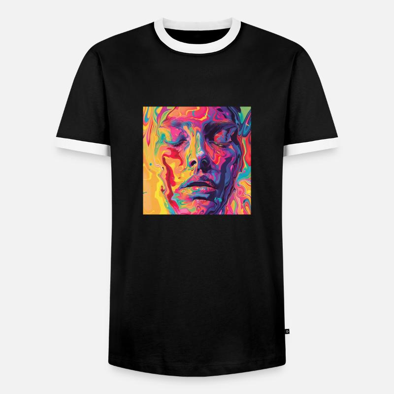 L4D - Männer Kontrast-T-Shirt - Schwarz/Weiß