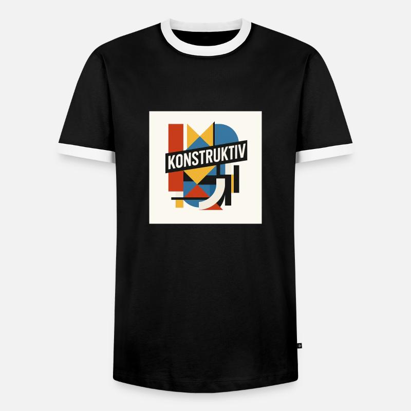 constructif - T-shirt contrasté Homme - noir/blanc