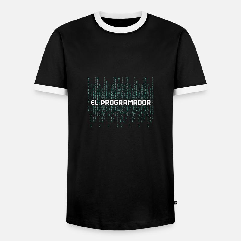 Programmierer Programmierung Informatik Computer - Männer Kontrast-T-Shirt - Schwarz/Weiß