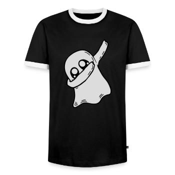 Dabbing dab dance spirit - Men's Ringer Shirt - black/white - Front - AI Model Female 172 light (172cm) & AI Model Male 178 light (178cm)