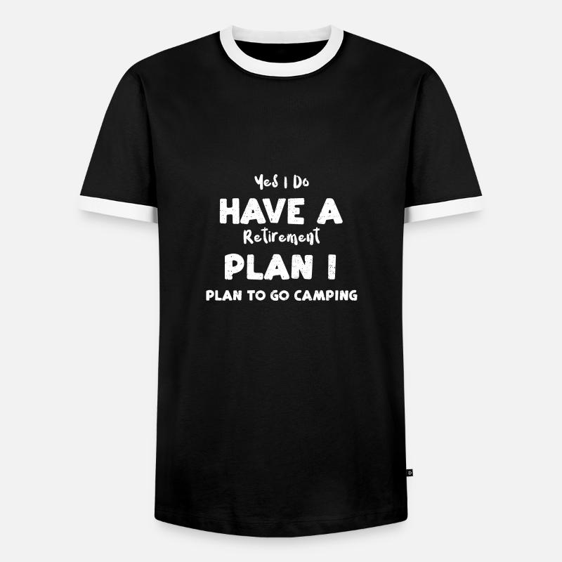 Yes I Do Have A Retirement Plan... - Men's Ringer Shirt - black/white