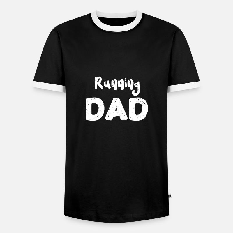 Running Dad - Workout - Men's Ringer Shirt - black/white