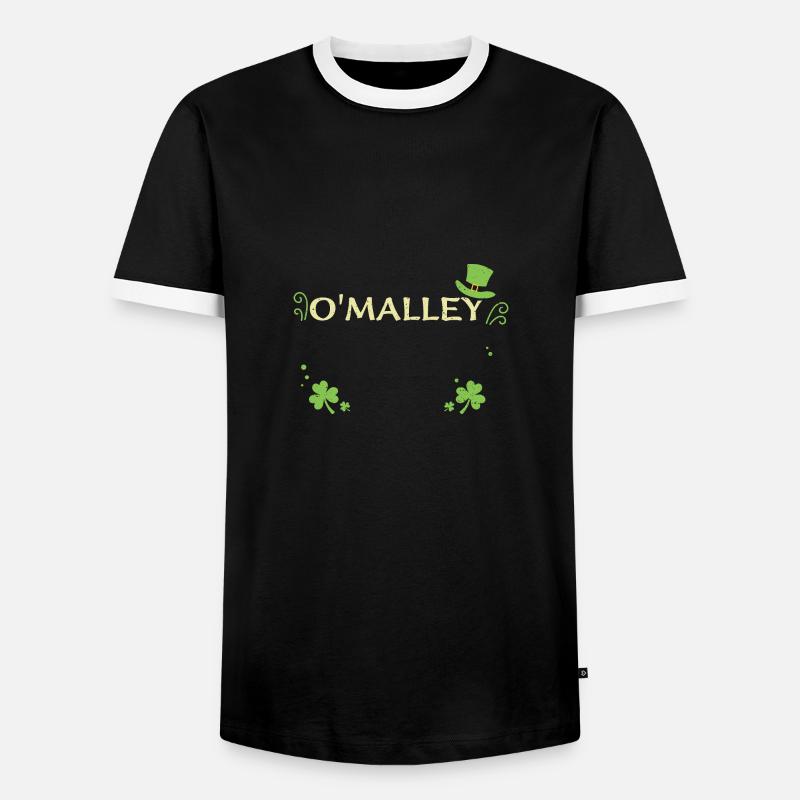O'malley - St. Patrick's Day - Men's Ringer Shirt - black/white