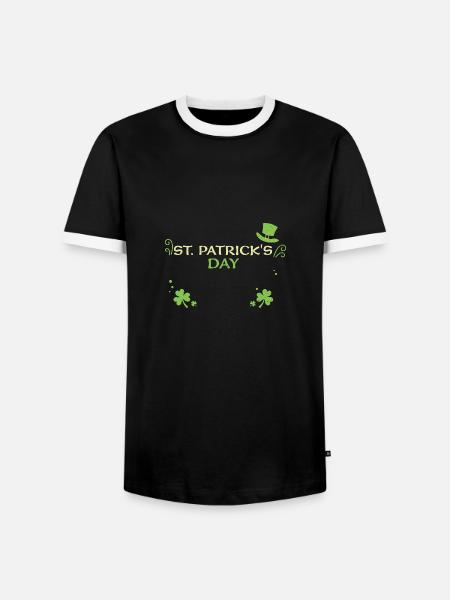 St. Patrick's Day - Men's Ringer Shirt - black/white