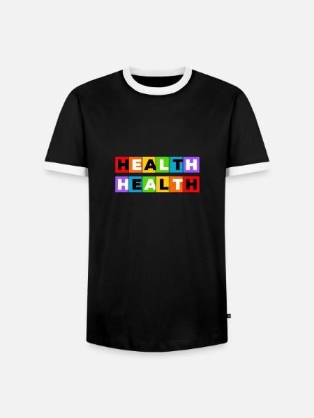 Health - Men's Ringer Shirt - black/white