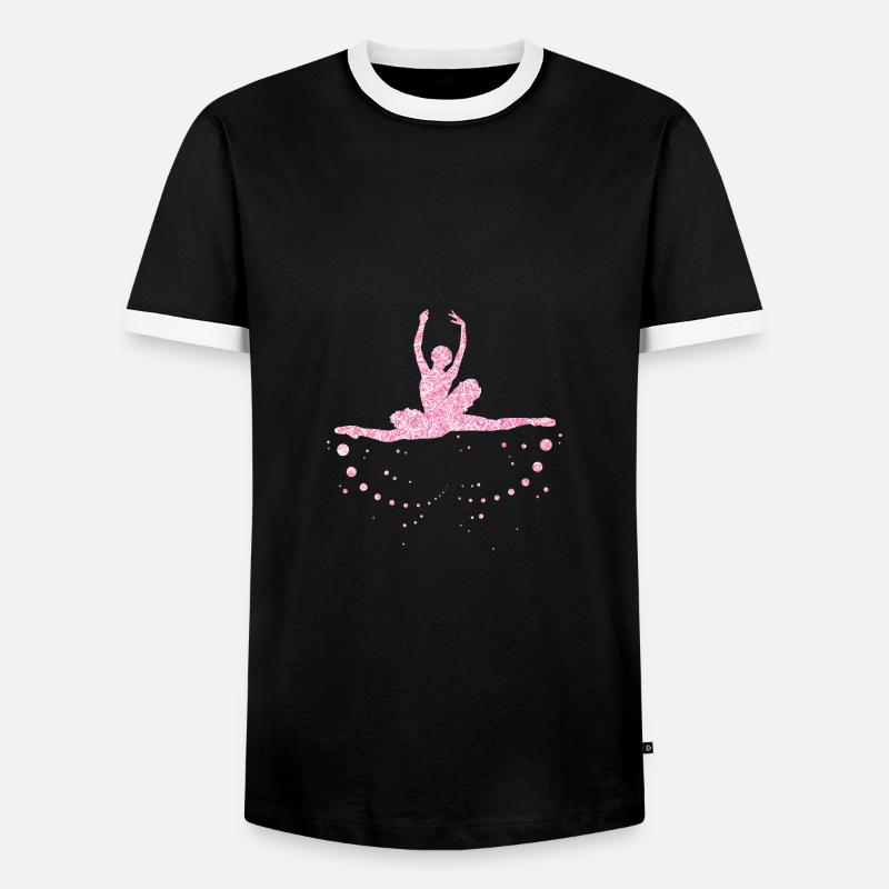 Ballet dancing - Men's Ringer Shirt - black/white