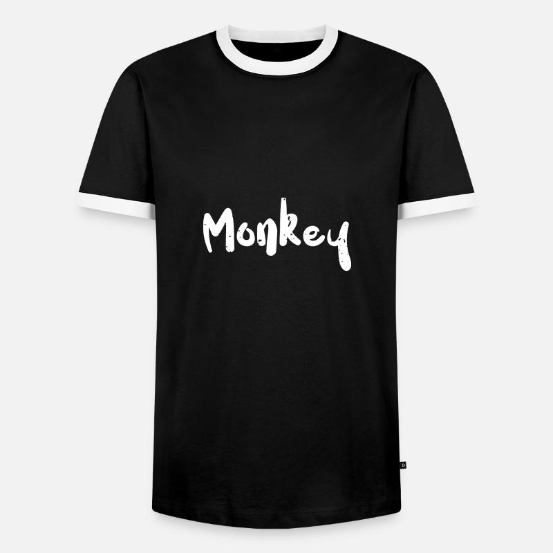 Monkey - Monkey - Men's Ringer Shirt - black/white
