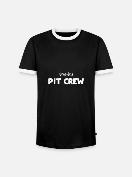 Grandma Pit Crew - Grandma - Männer Kontrast-T-Shirt - Schwarz/Weiß