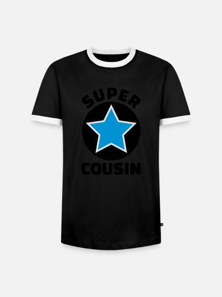 super cousin (v.5) - T-shirt contrasté Homme - noir/blanc