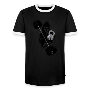 Sons of - T-shirt contrasté Homme - noir/blanc - Devant - AI Model Female 172 light (172cm) & AI Model Male 178 light (178cm)