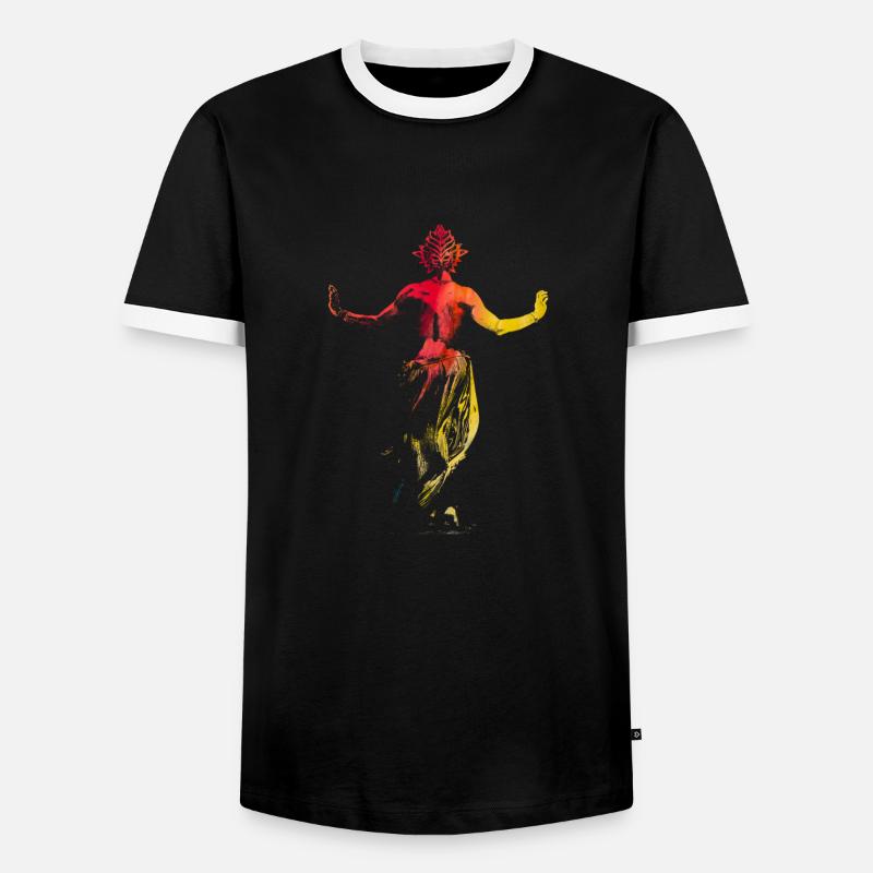 Arab Dancer - Men's Ringer Shirt - black/white