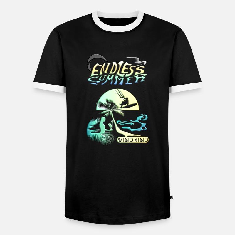 Endless Summer - Men's Ringer Shirt - black/white