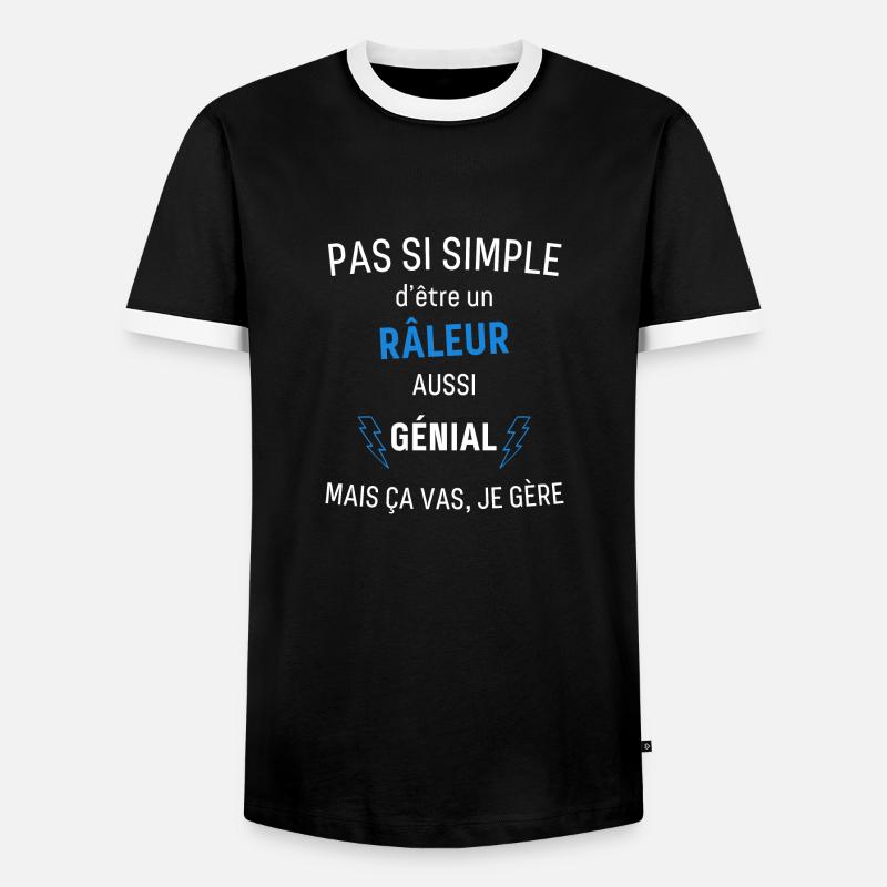 Awesome Complainer - Men's Ringer Shirt - black/white