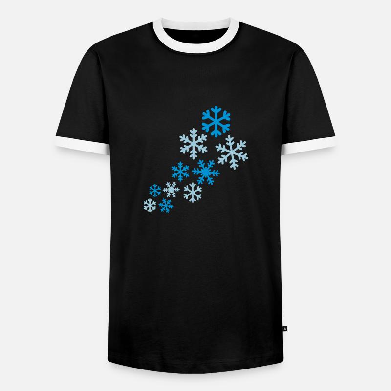 Snow - Men's Ringer Shirt - black/white