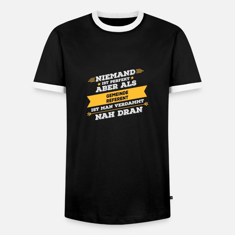 Gemeindereferent Beruf Geschenk - Männer Kontrast-T-Shirt - Schwarz/Weiß