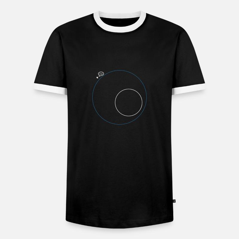 PUBG Minimap Fun - Männer Kontrast-T-Shirt - Schwarz/Weiß