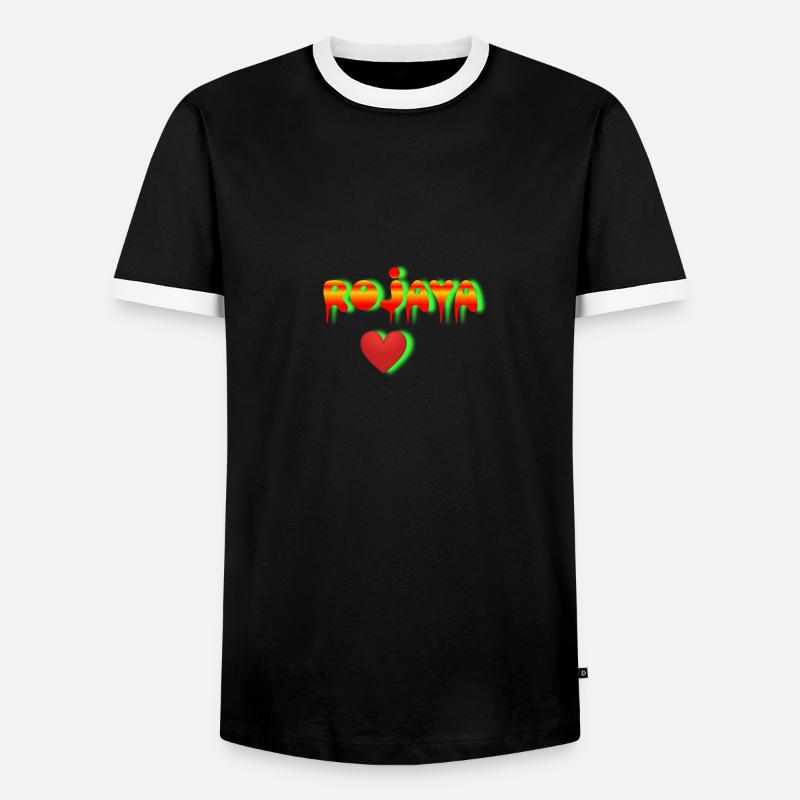 Rojava - Männer Kontrast-T-Shirt - Schwarz/Weiß