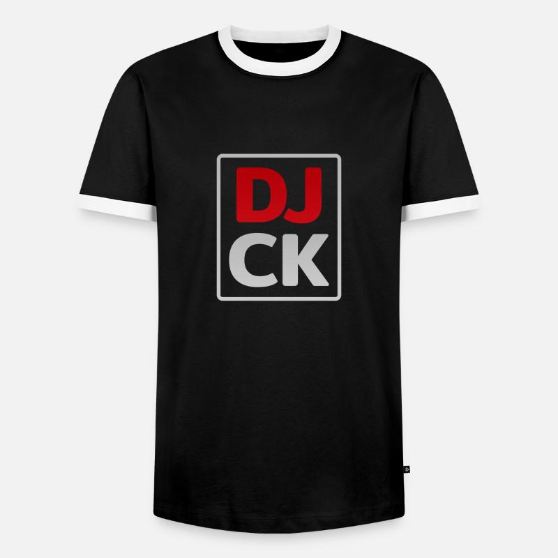 doublejack basic logo - Männer Kontrast-T-Shirt - Schwarz/Weiß