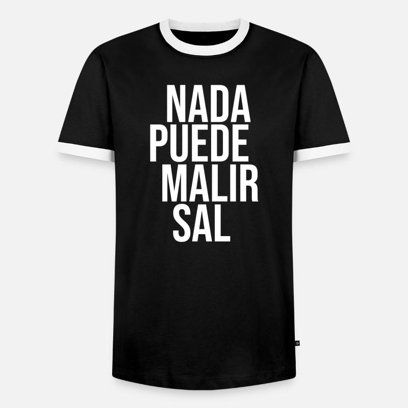 Nothing can harm salt - Men's Ringer Shirt - black/white