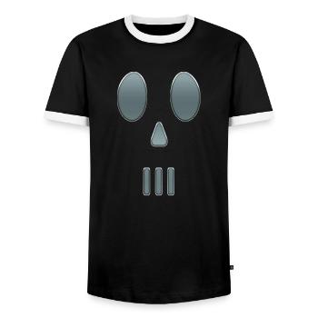 Hacking hackers hacker computer malware esport trojan - Men's Ringer Shirt - black/white - Front - AI Model Female 172 light (172cm) & AI Model Male 178 light (178cm)