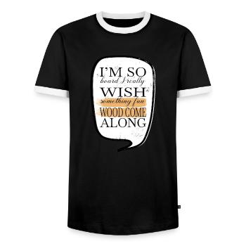 carpenter funny tshirts forest work the carpenters - Men's Ringer Shirt - black/white - Front - AI Model Female 172 light (172cm) & AI Model Male 178 light (178cm)