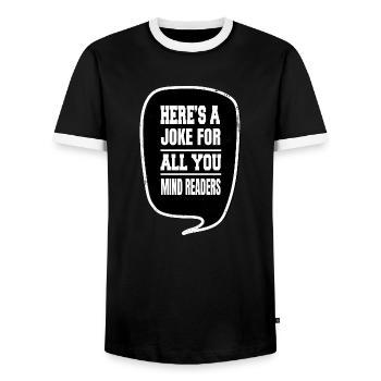 joke birthday sayings awesome art inspirational - Männer Kontrast-T-Shirt - Schwarz/Weiß - Vorne - AI Model Female 172 light (172cm) & AI Model Male 178 light (178cm)