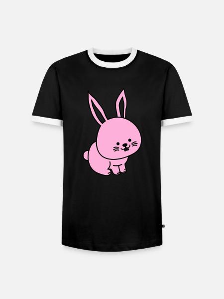 hare - Men's Ringer Shirt - black/white