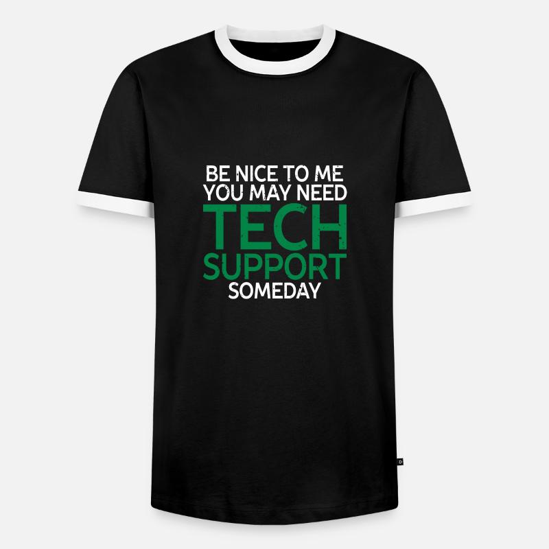 programmierer, evolution, computer, nerd - Männer Kontrast-T-Shirt - Schwarz/Weiß