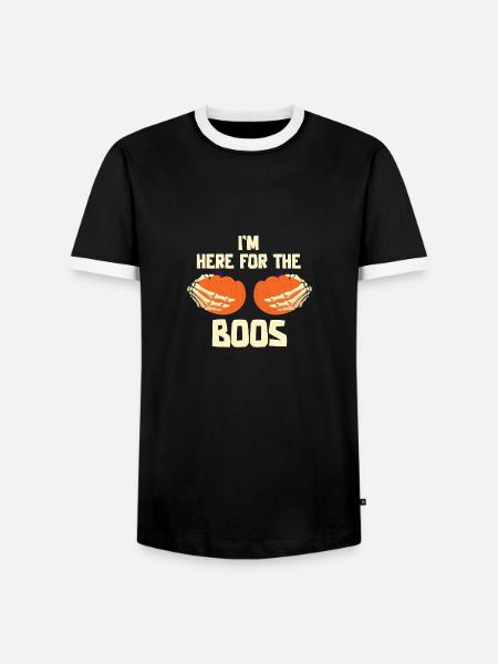 Grusel Halloweenspruch Spruch Halloween - Männer Kontrast-T-Shirt - Schwarz/Weiß