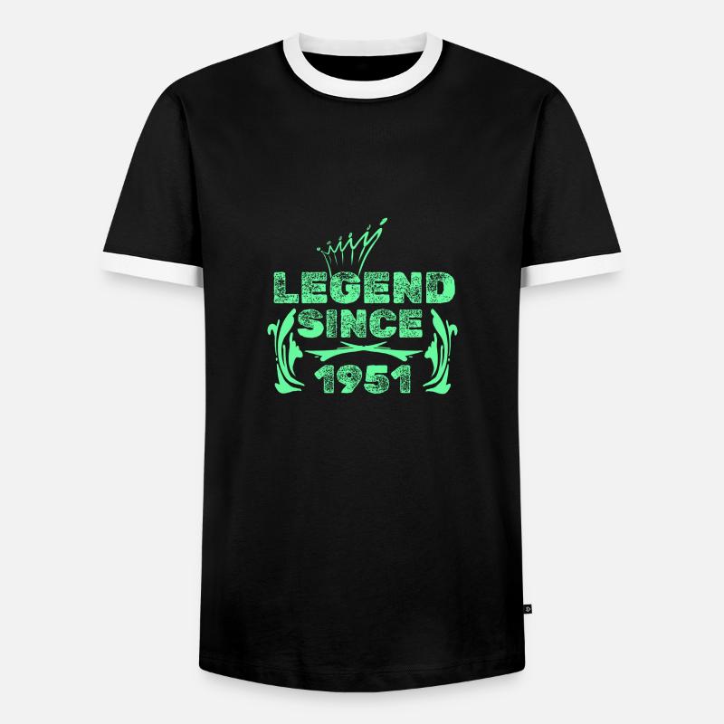 Gift Idea 1951 - Men's Ringer Shirt - black/white
