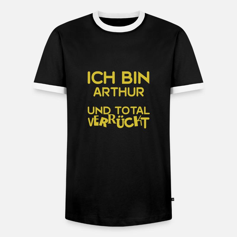 Arthur as Arthur - Men's Ringer Shirt - black/white