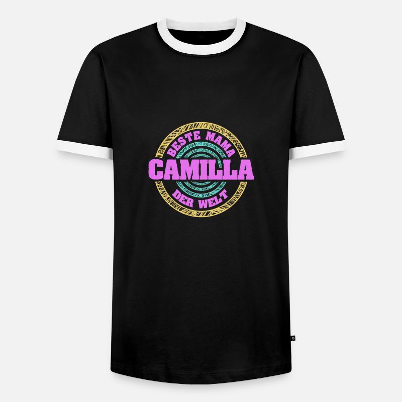 Mutter Camilla - Männer Kontrast-T-Shirt - Schwarz/Weiß