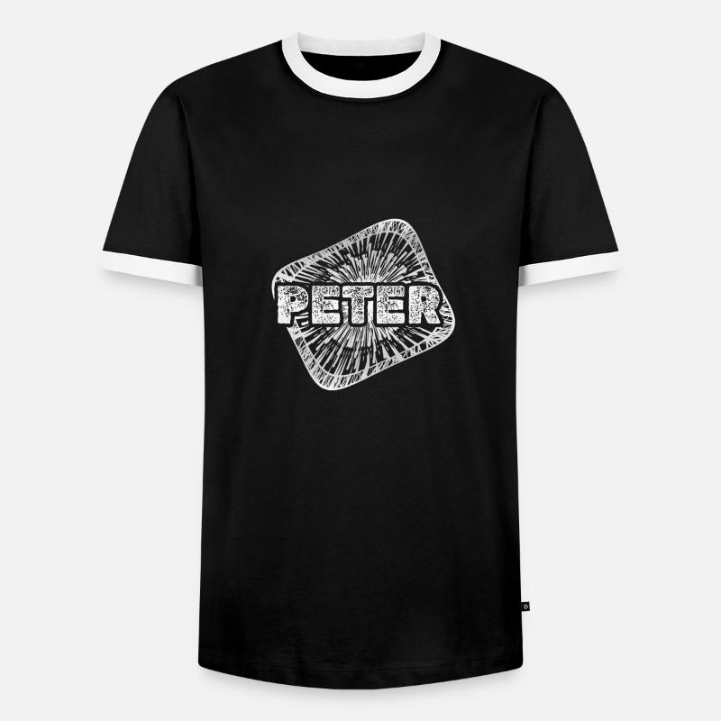 Stardust Peter - Men's Ringer Shirt - black/white